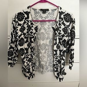 Printed cardigan